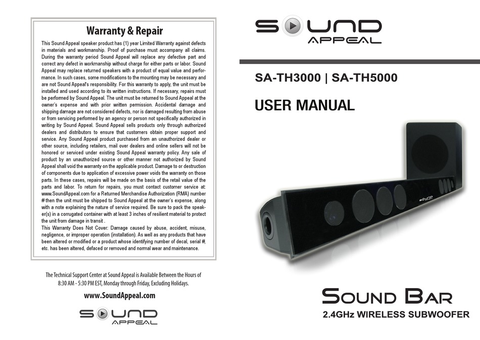 sound appeal soundbar