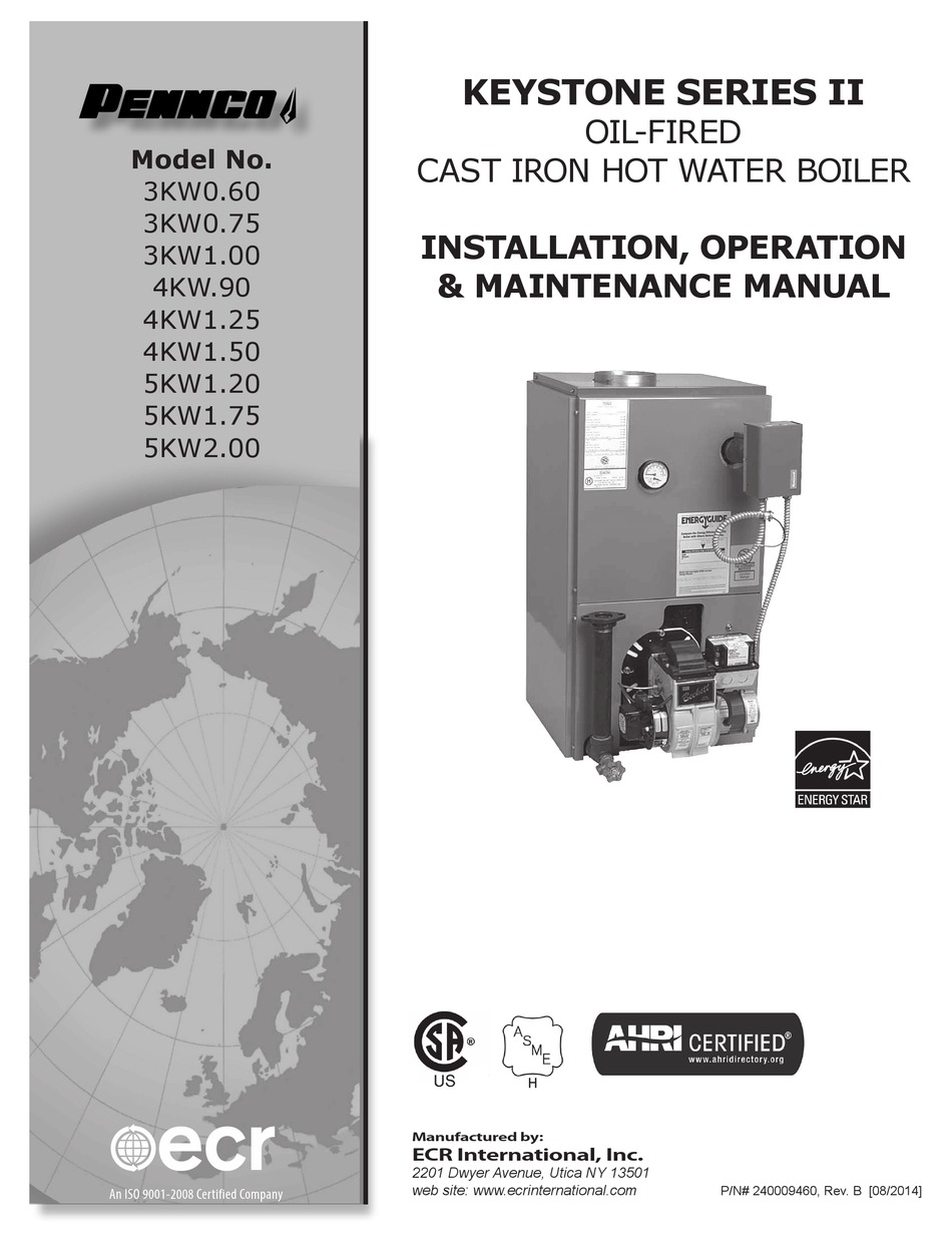 Pennco Keystone 3kw0 60 Installation Operation Maintenance Manual Pdf Download Manualslib