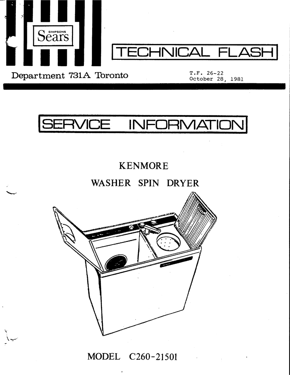 SEARS C26021501 SERVICE INFORMATION Pdf Download ManualsLib