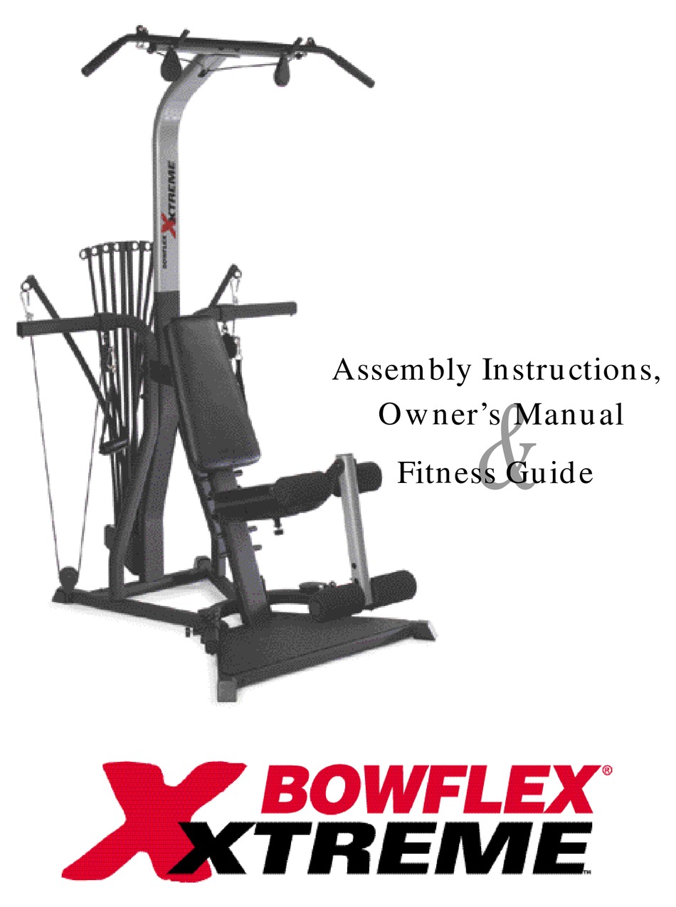 BOWFLEX XTREME ASSEMBLY INSTRUCTIONS & OWNER'S MANUAL Pdf Download ...