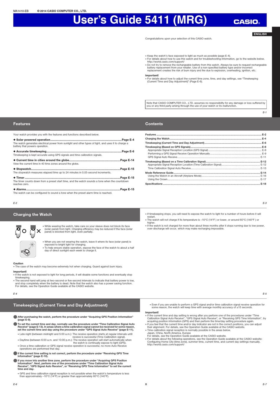 casio gms manual