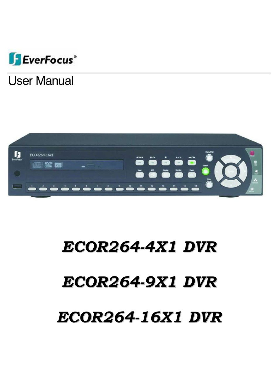 Everfocus Ecor264 4x1 User Manual Pdf Download Manualslib