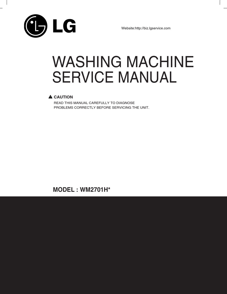 LG WM2701H SERIES SERVICE MANUAL Pdf Download | ManualsLib