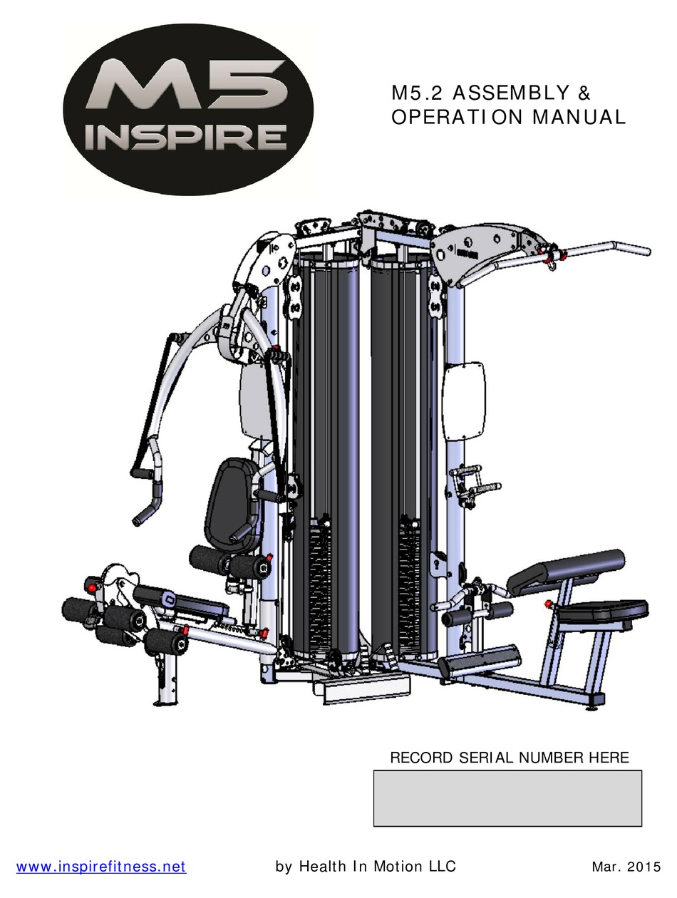 Inspire M5 Operation Manual Pdf Download Manualslib