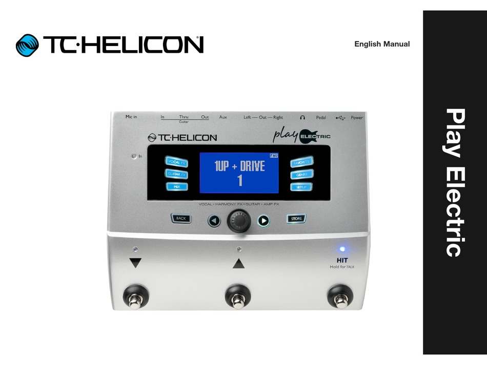 Tc Helicon Play Electric User Manual Pdf Download Manualslib