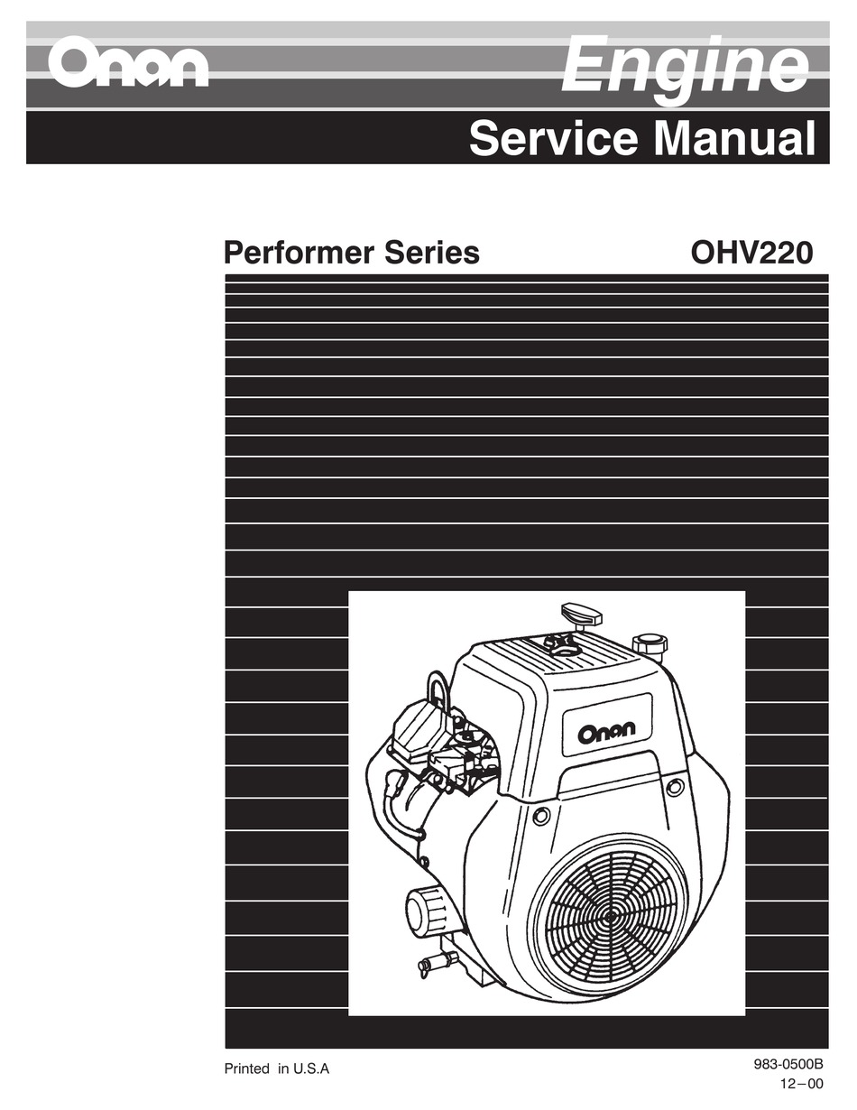 Onan 24 Hp Engine Manual