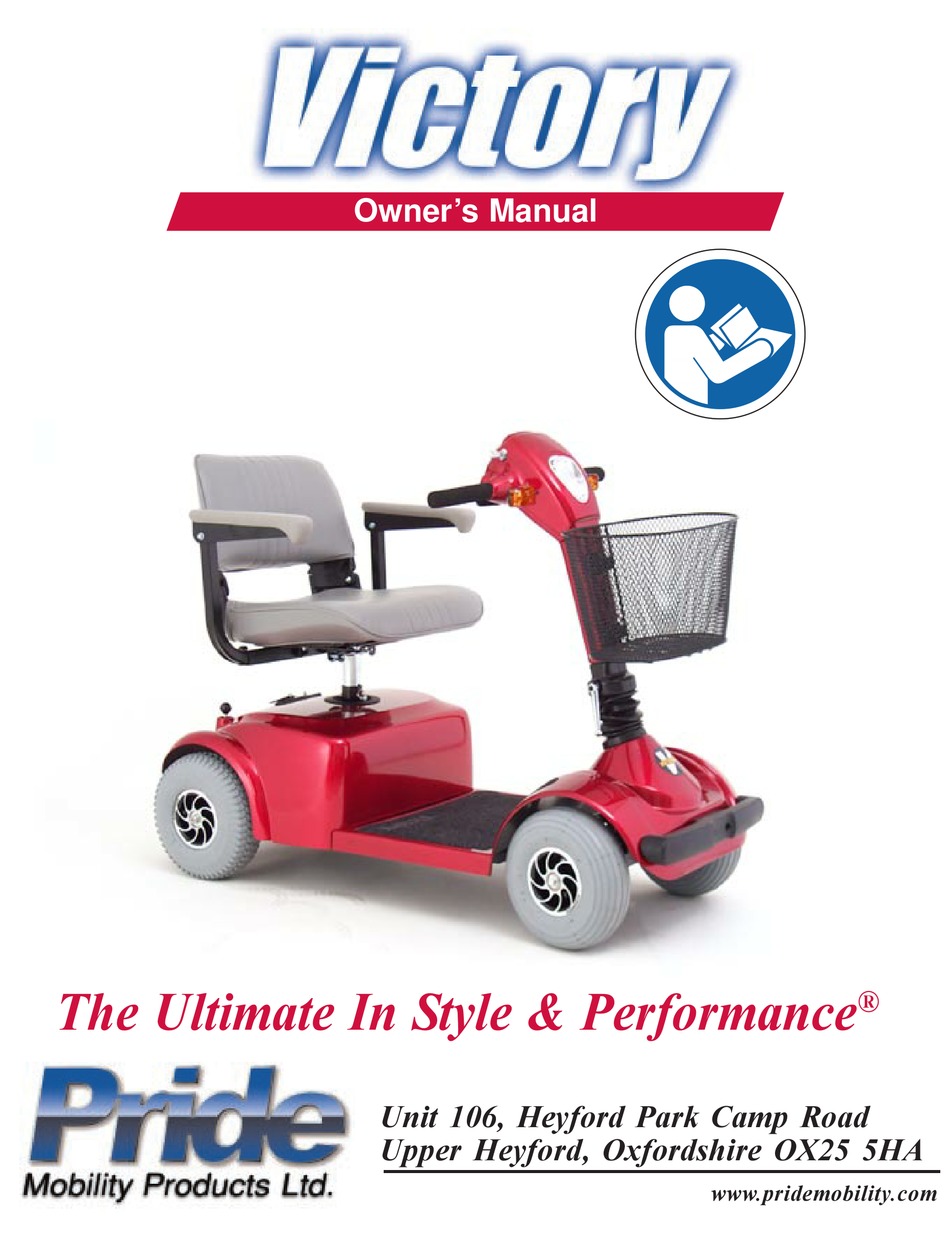 PRIDE MOBILITY VICTORY OWNER
