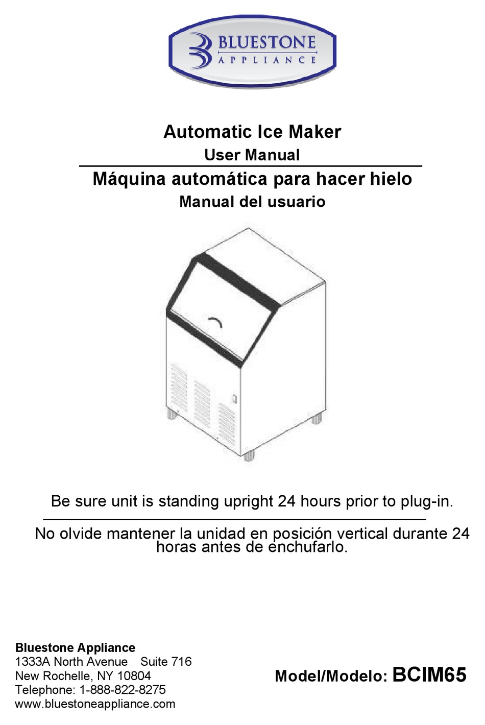 BLUESTONE APPLIANCE BCIM65 USER MANUAL Pdf Download ManualsLib