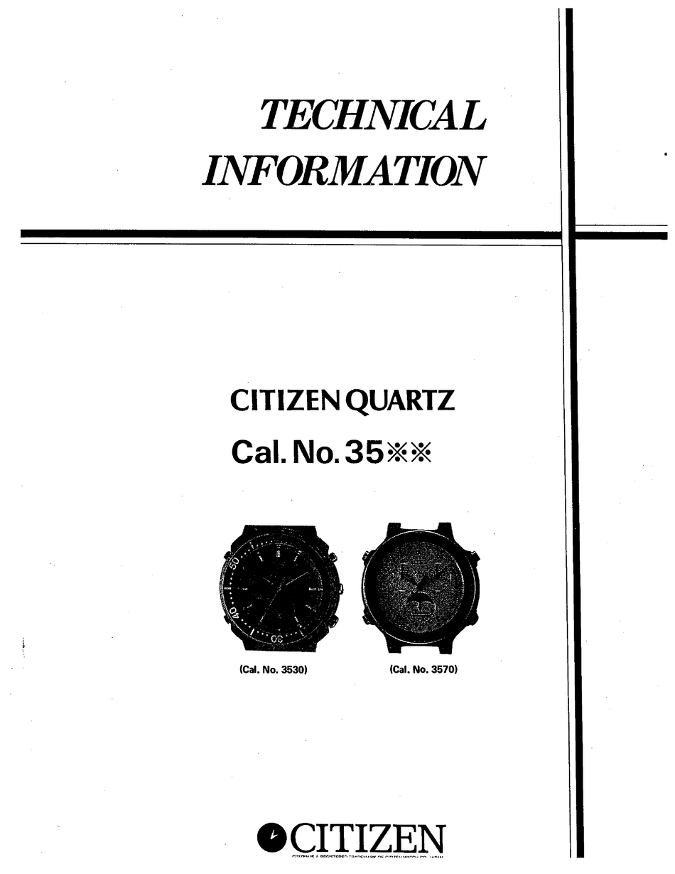 Citizen 3510 store istruzioni