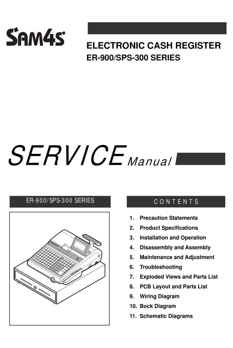 Sam4s Er 900 Series Service Manual Pdf Download Manualslib