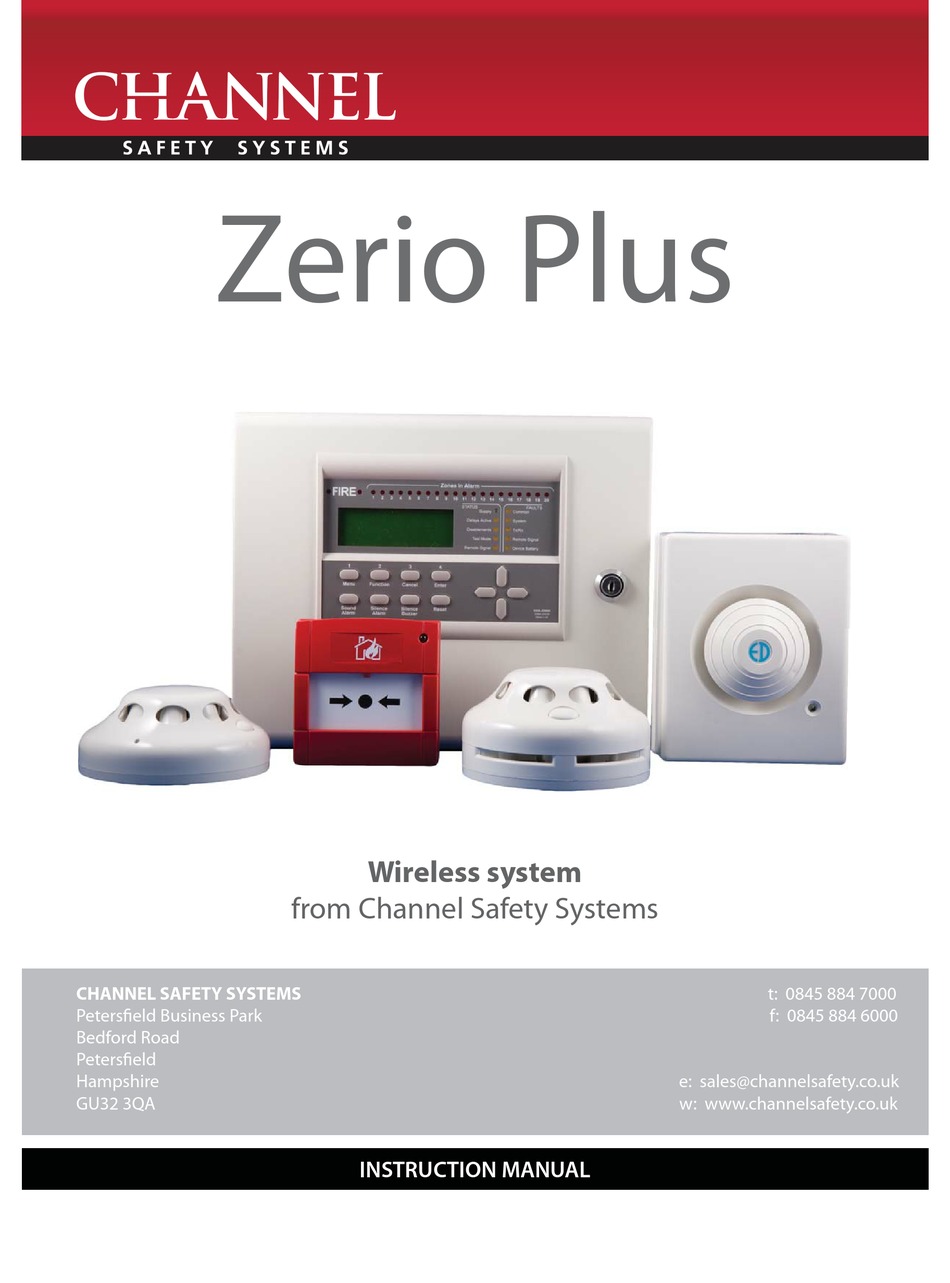 CHANNEL SAFETY SYSTEMS ZERIO PLUS INSTRUCTION MANUAL Pdf Download ...