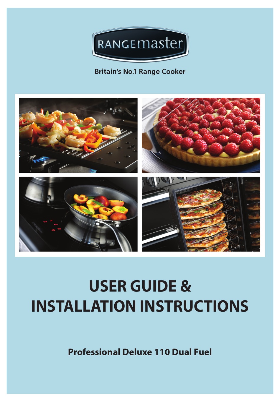 RANGEMASTER PROFESSIONAL DELUXE 110 DUAL FUEL USER'S MANUAL