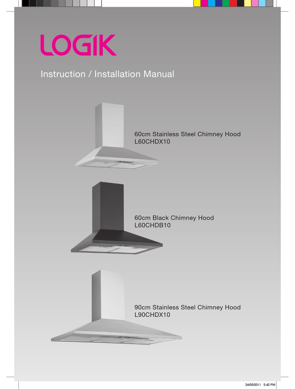 logik l60chdx17 chimney cooker hood installation