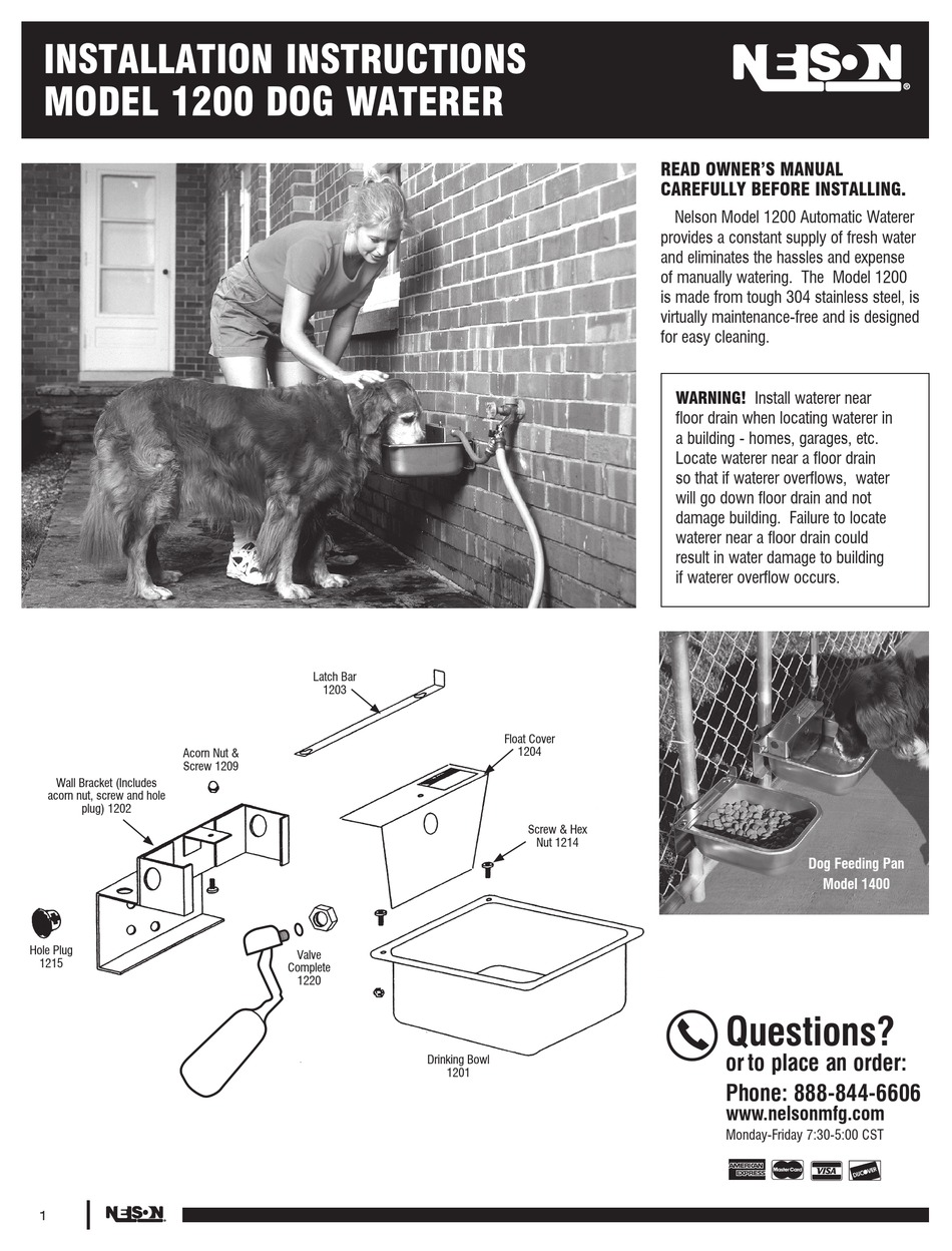 NELSON 1200 INSTALLATION INSTRUCTIONS Pdf Download ManualsLib