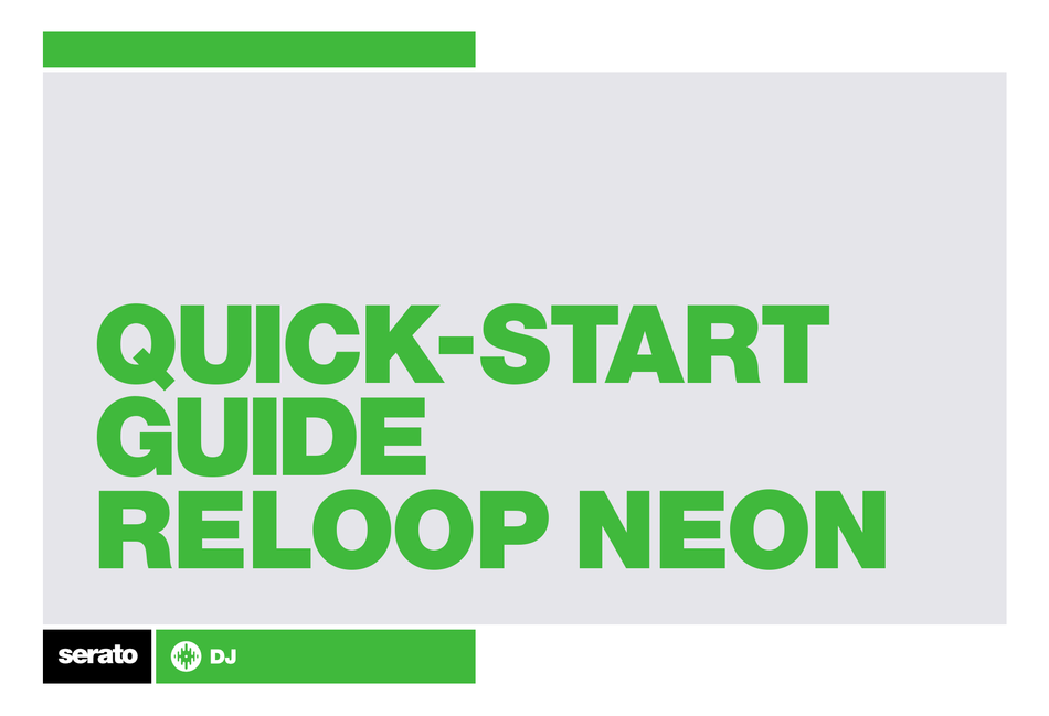 RELOOP NEON QUICK START MANUAL Pdf Download ManualsLib