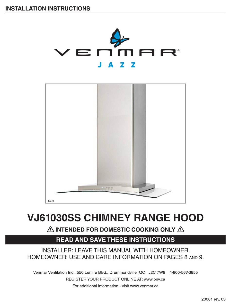 VENMAR VJ61030SS USING INSTRUCTIONS Pdf Download ManualsLib