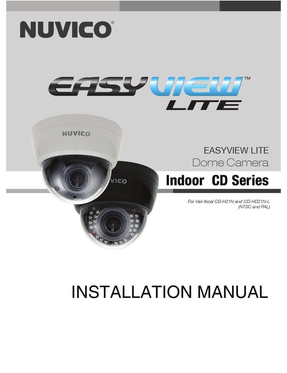 NUVICO EASYVIEW LITE CDH21N INSTALLATION MANUAL Pdf