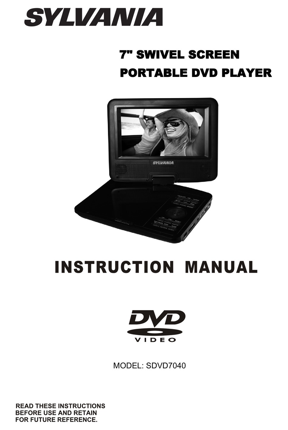 Sylvania Sdvd7040 Instruction Manual Pdf Download Manualslib