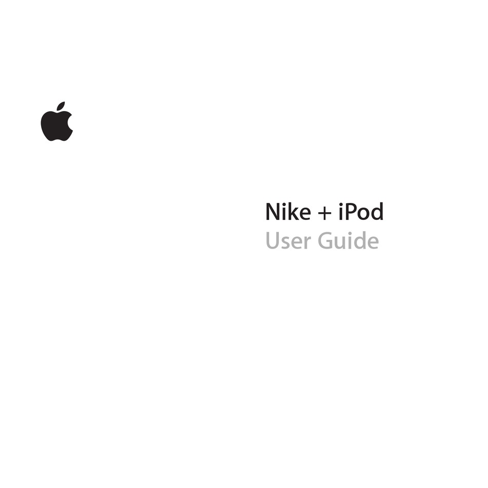 NIKE + IPOD USER MANUAL Pdf Download | ManualsLib