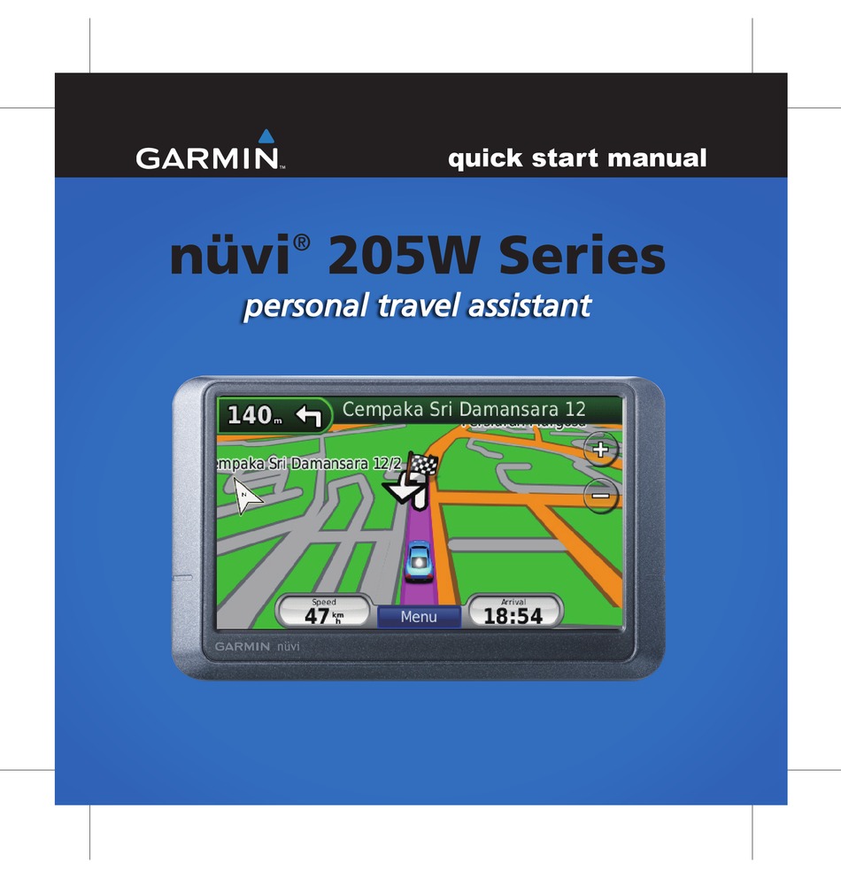 GARMIN 205W QUICK START MANUAL Pdf Download | ManualsLib