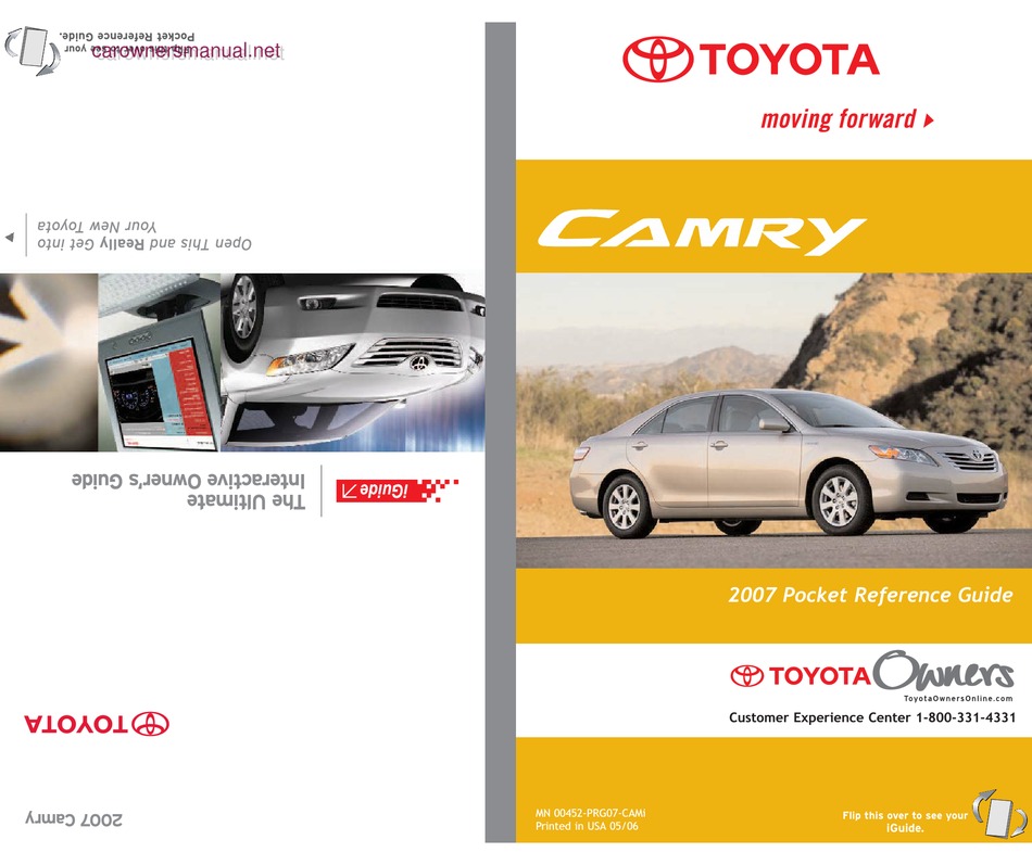 TOYOTA CAMRY QUICK REFERENCE MANUAL Pdf Download | ManualsLib