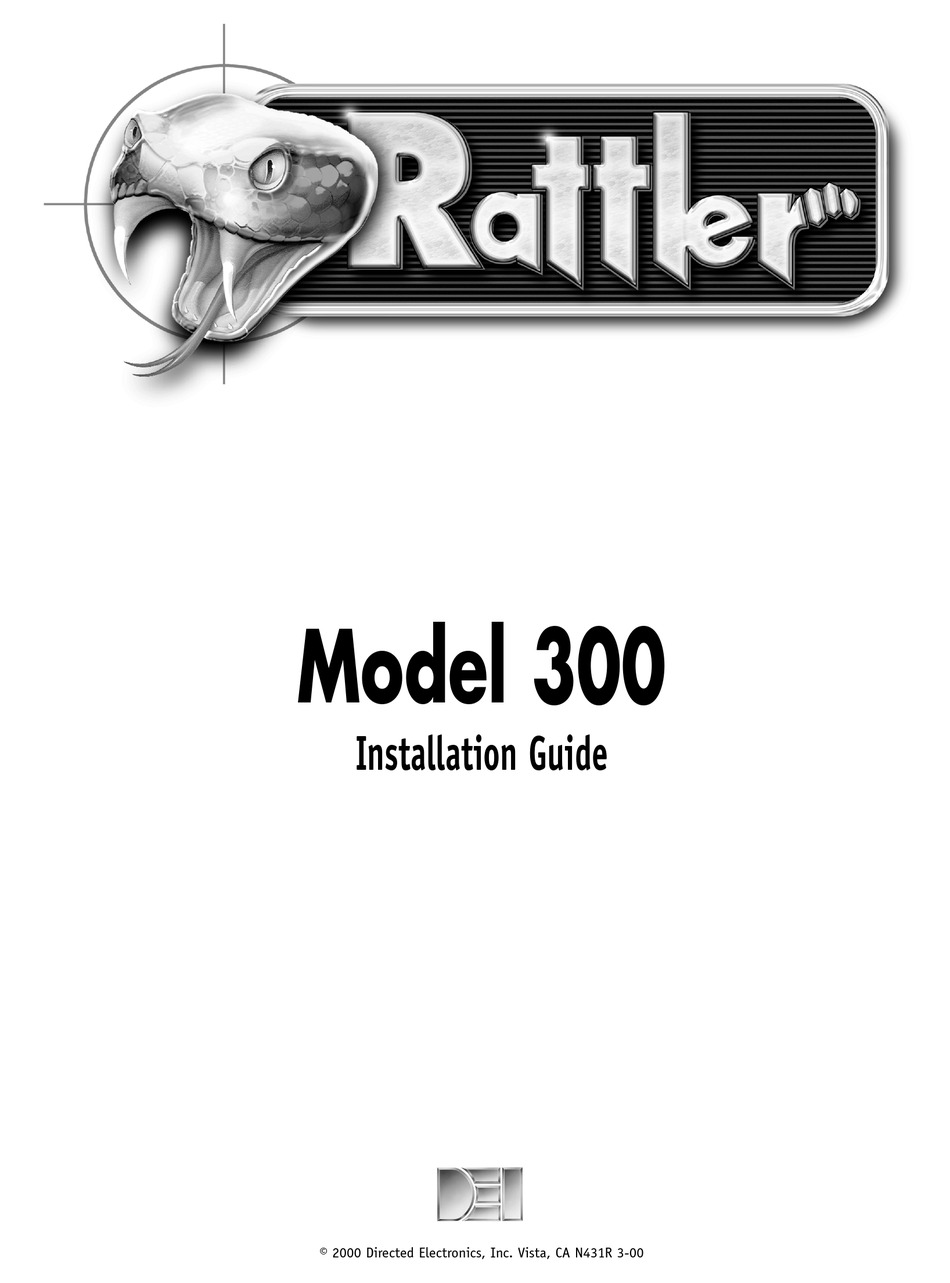 RATTLER 300 INSTALLATION MANUAL Pdf Download ManualsLib   Rattler 300 