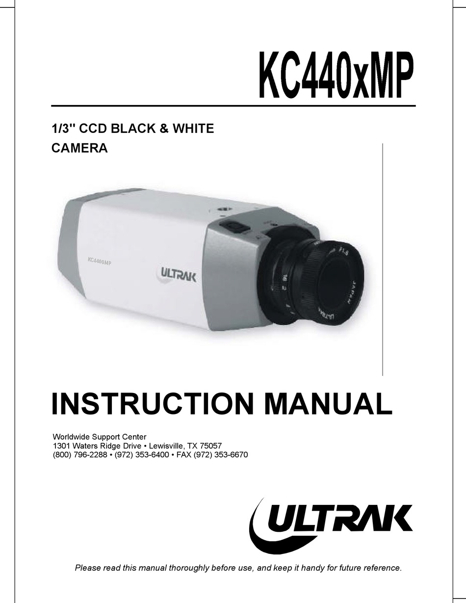 ULTRAK KC440XMP INSTRUCTION MANUAL Pdf Download | ManualsLib