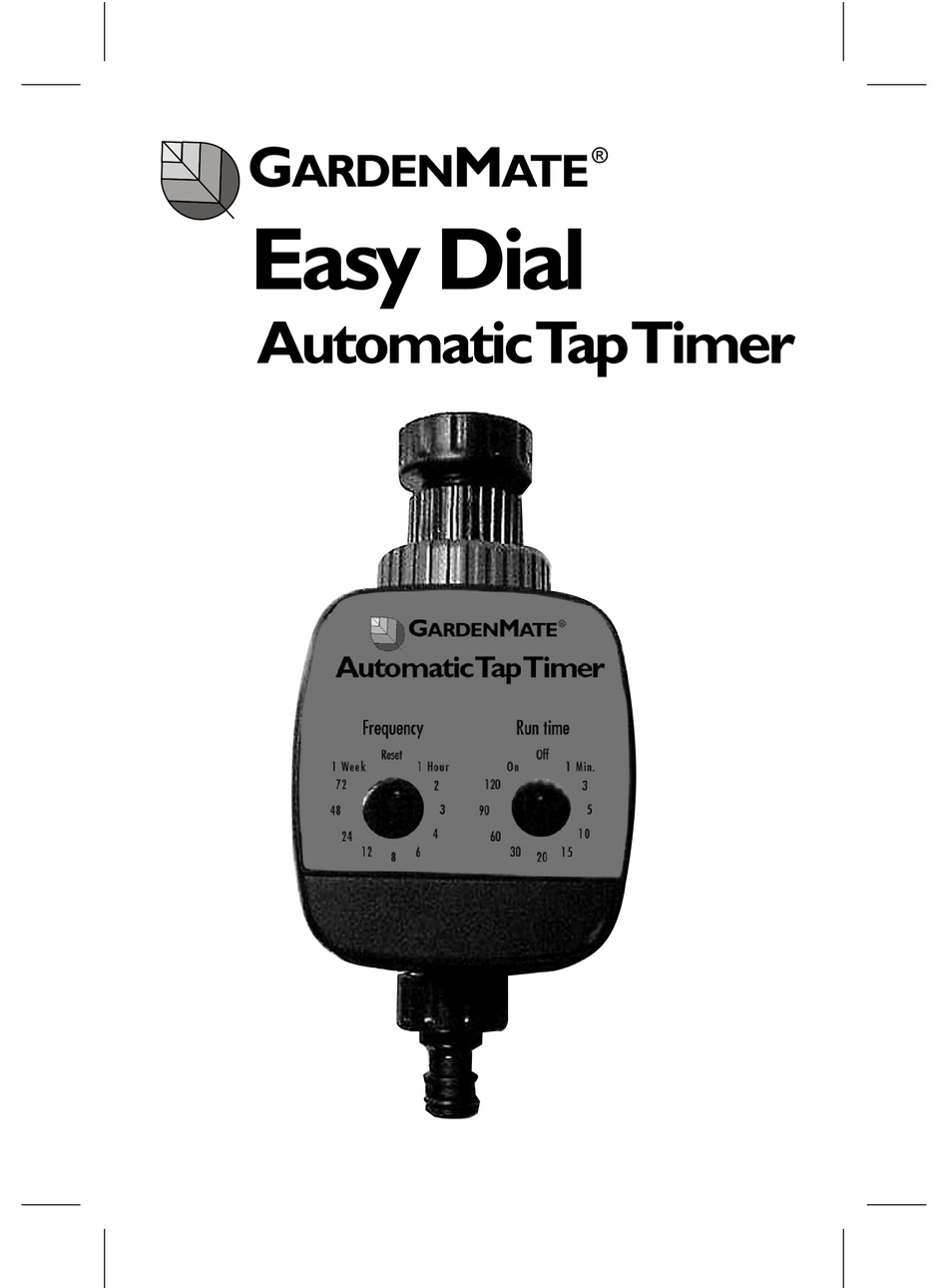 GARDENMATE EASY DIAL OPERATING INSTRUCTIONS Pdf Download ManualsLib