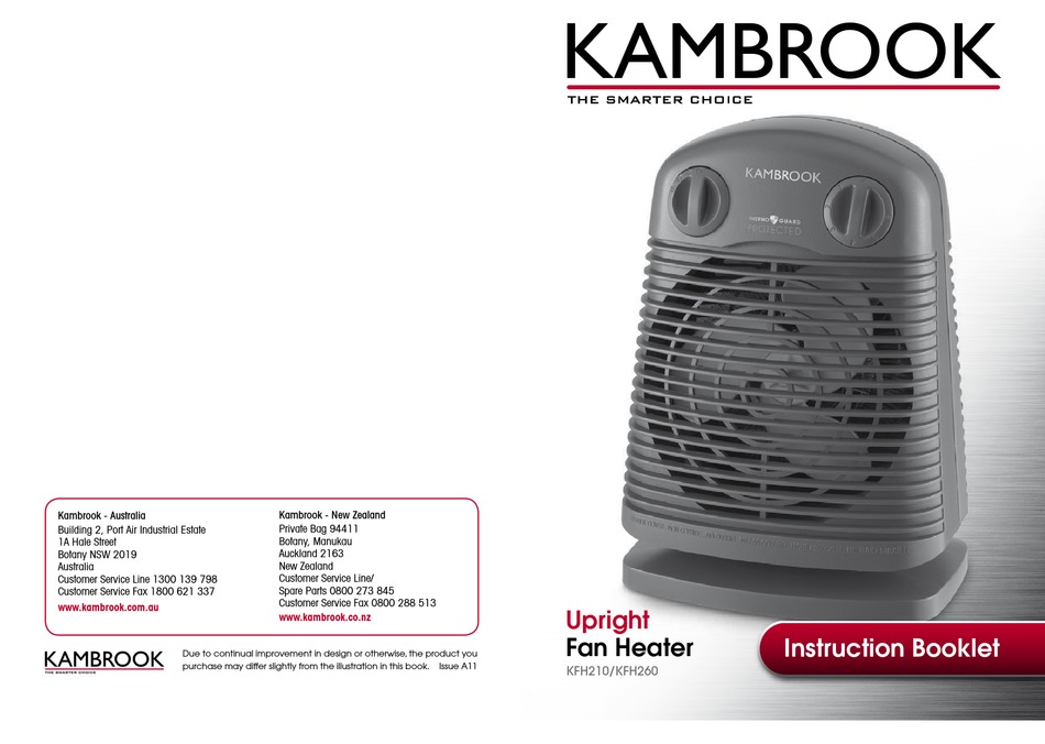KAMBROOK KFH210 INSTRUCTION BOOKLET Pdf Download ManualsLib