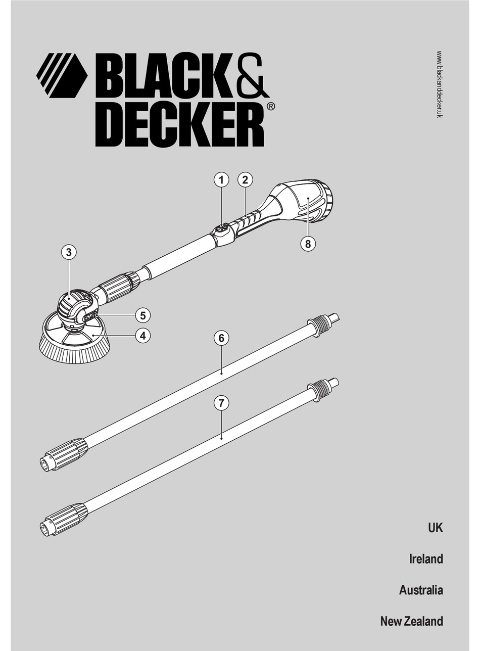 BLACK & DECKER SCRUB BRUSHER 9385 OWNER'S MANUAL Pdf Download