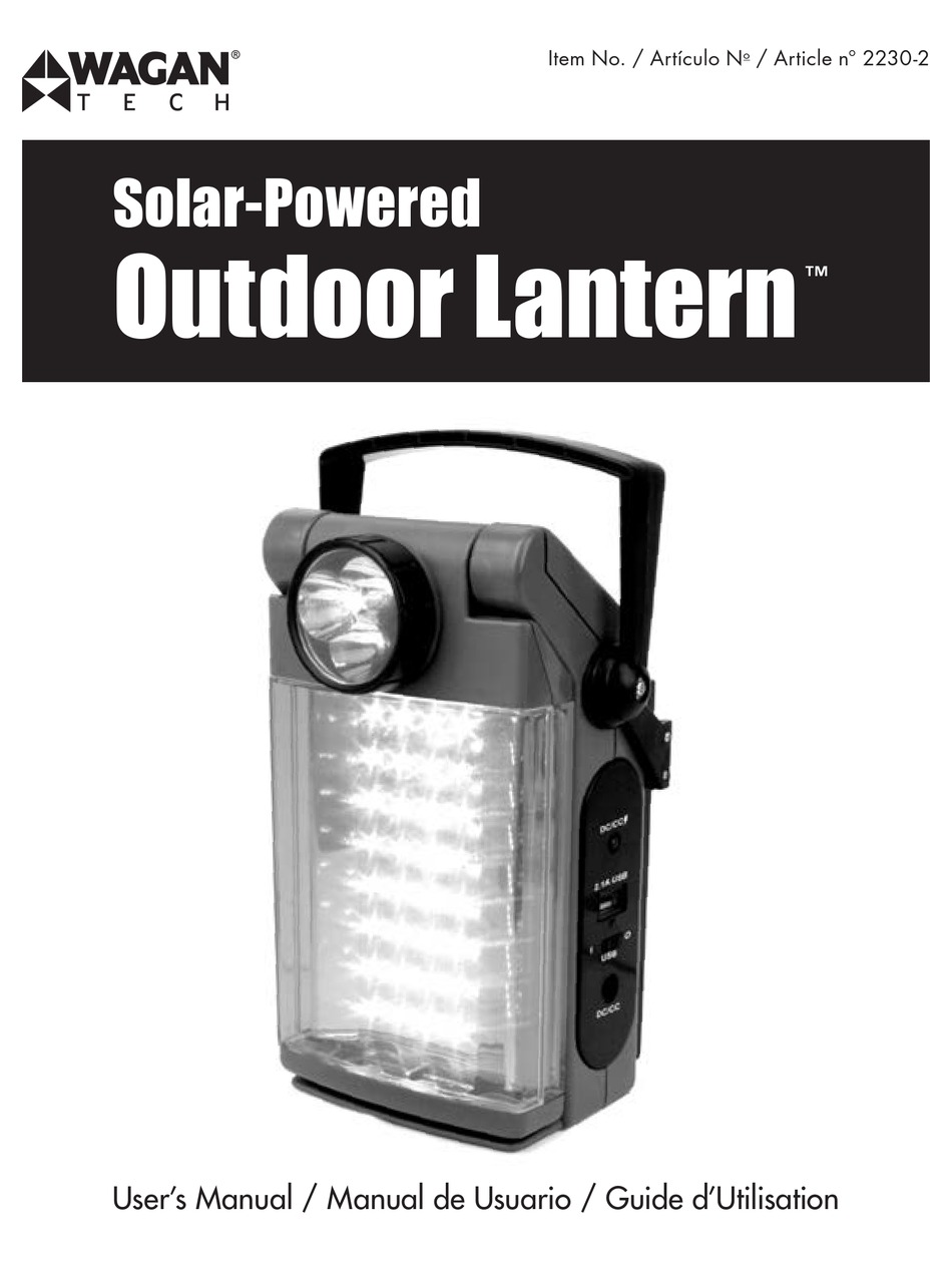 innovage outdoor 12-led lantern manual