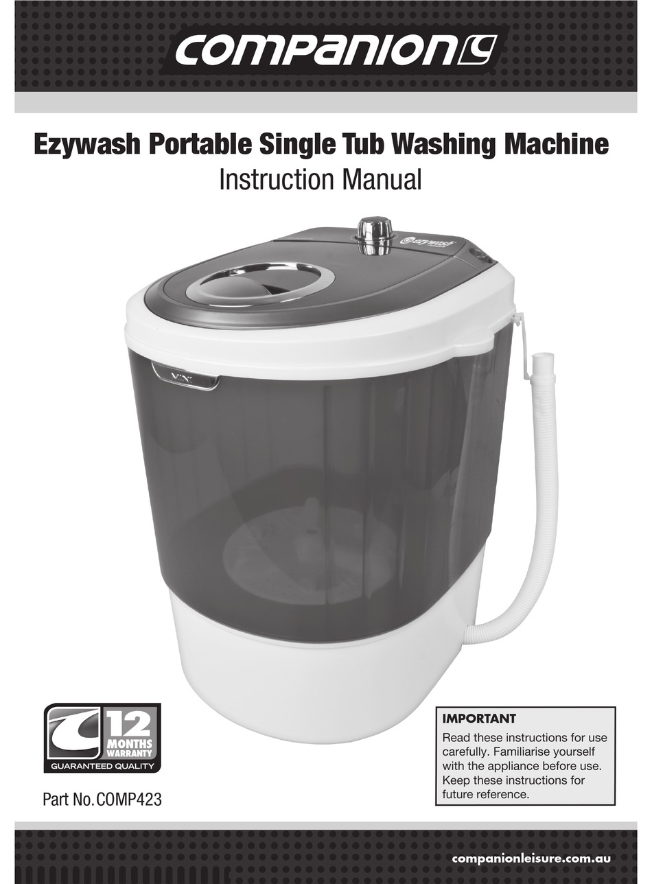 Lavadora manual EZYWASH de la marca australiana COMPANION