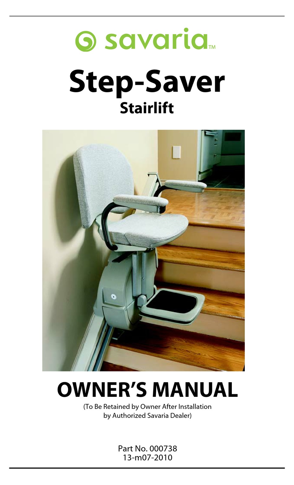 savaria chair lift manual