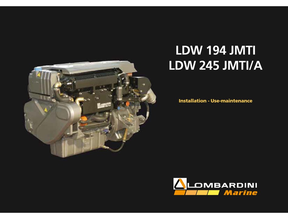 LOMBARDINI LDW 194 JMTI INSTALLATION - USE - MAINTENANCE Pdf Download ...