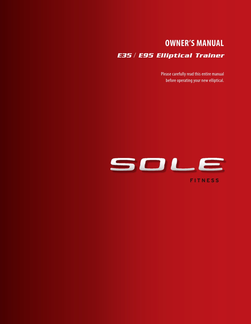 SOLE E35 OWNER'S MANUAL Pdf Download | ManualsLib