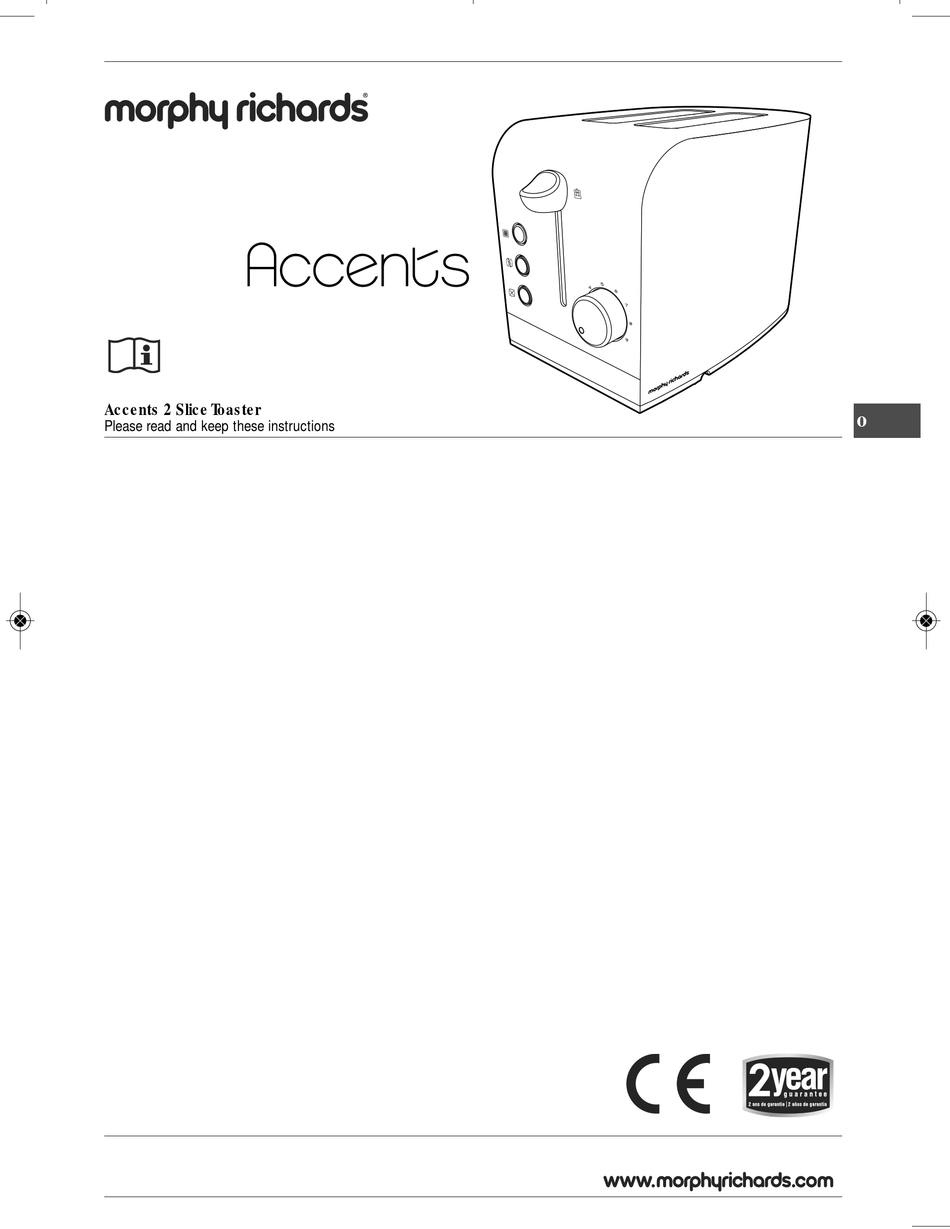 MORPHY RICHARDS ACCENTS OWNER'S MANUAL Pdf Download ManualsLib