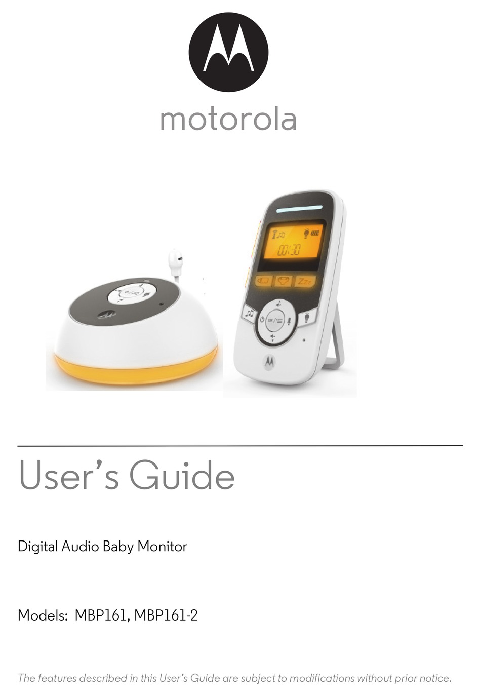 + B-Ware Motorola Audio Babyphone Motorola MBP161 mit 1.5” Display 