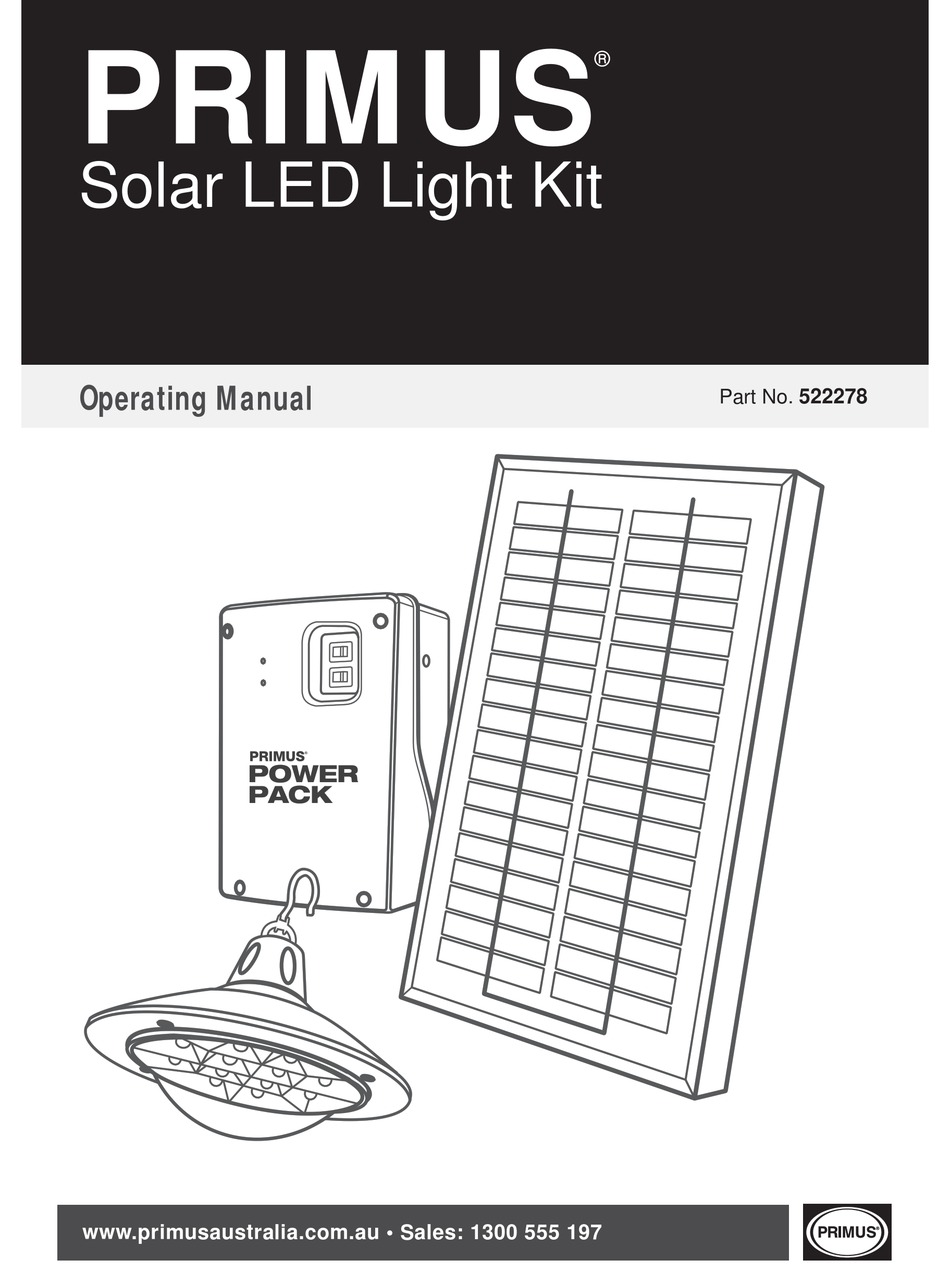 PRIMUS 522278 OPERATING MANUAL Pdf Download ManualsLib