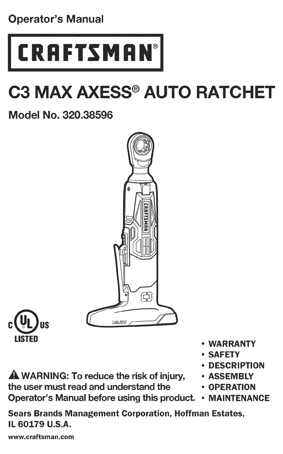 Craftsman c3 max axess auto online ratchet