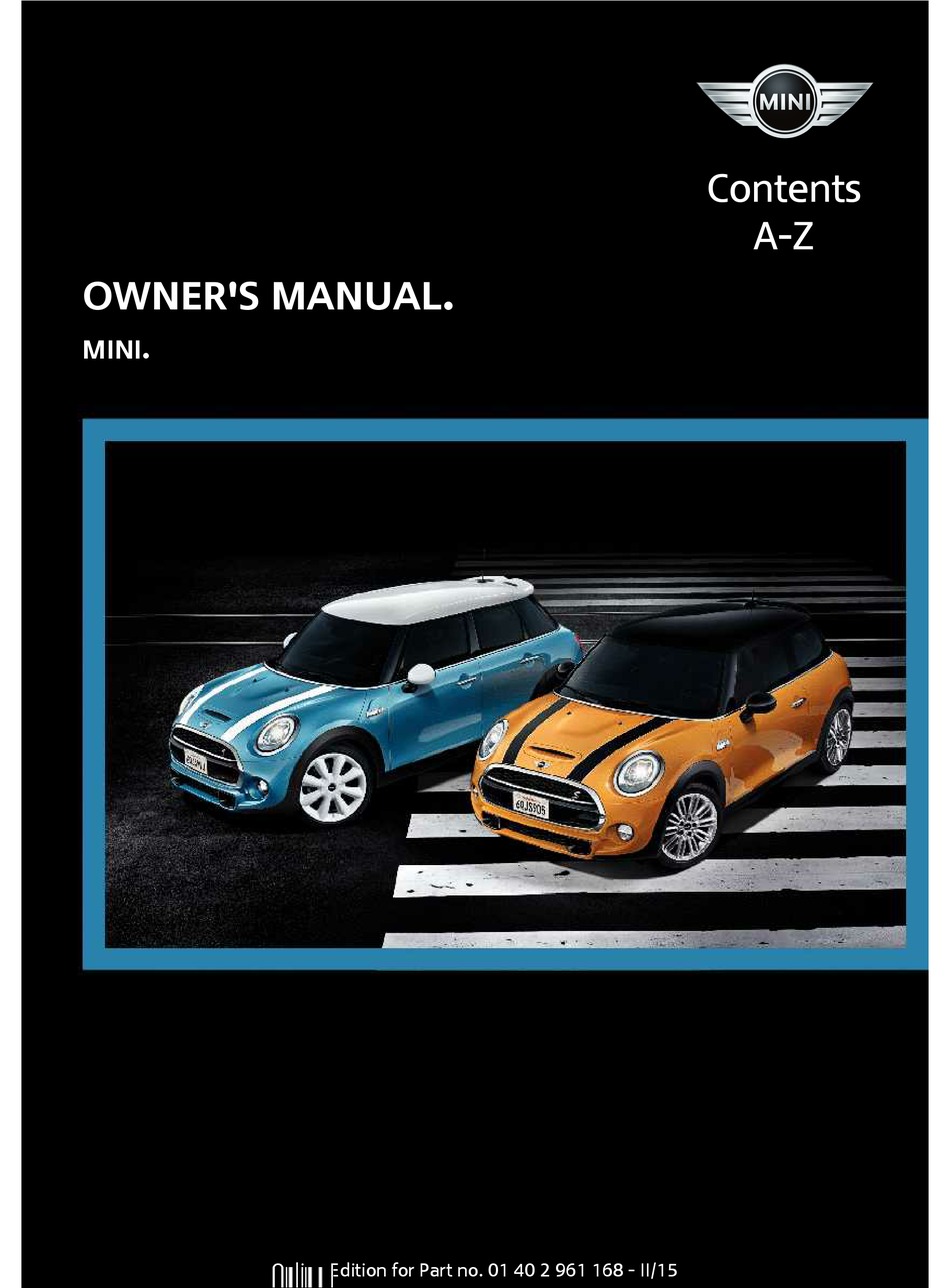 MINI COUNTRYMAN COOPER S OWNER'S MANUAL Pdf Download | ManualsLib