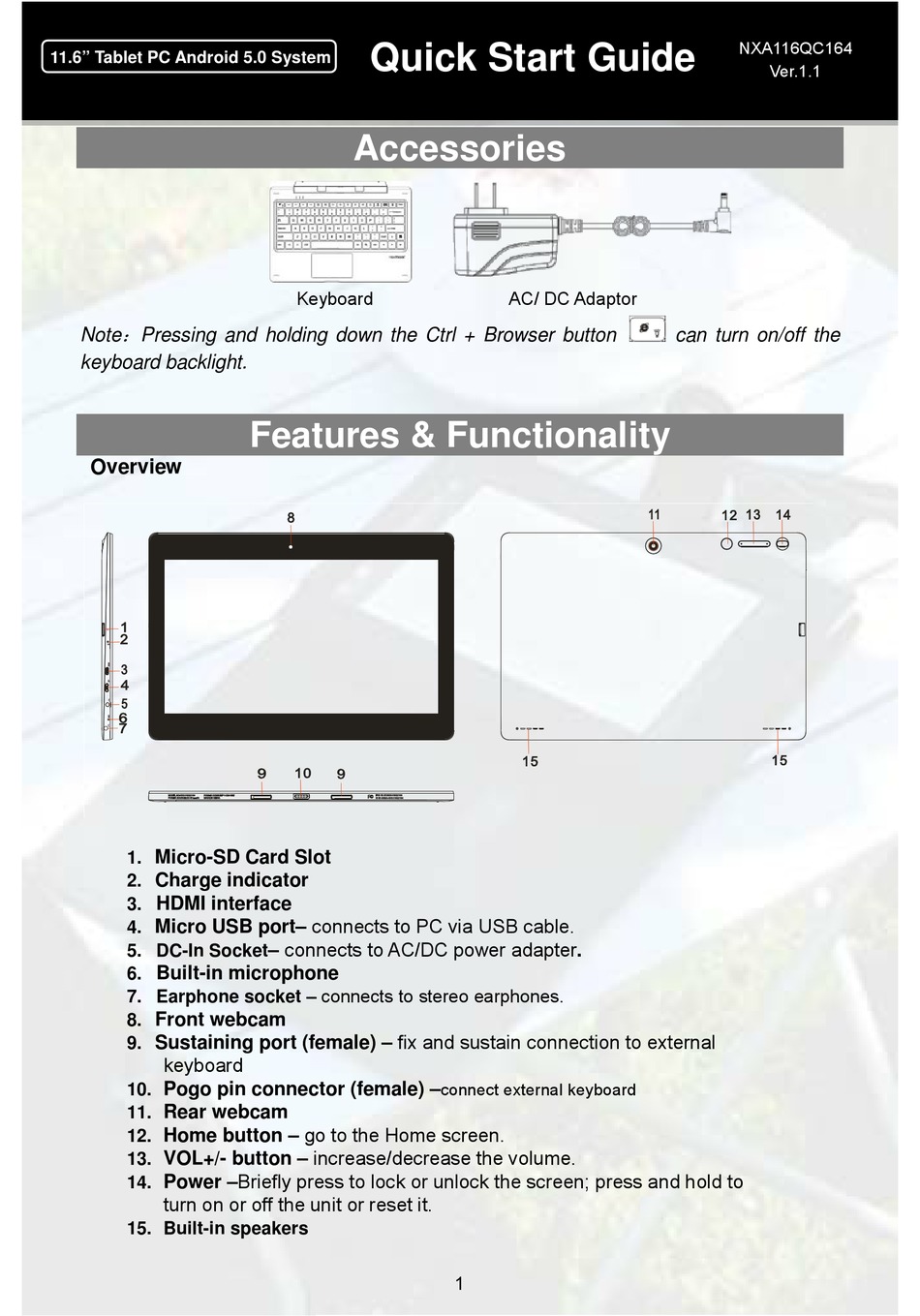 NEXTBOOK ARES NXA116QC164 QUICK START MANUAL Pdf Download | ManualsLib