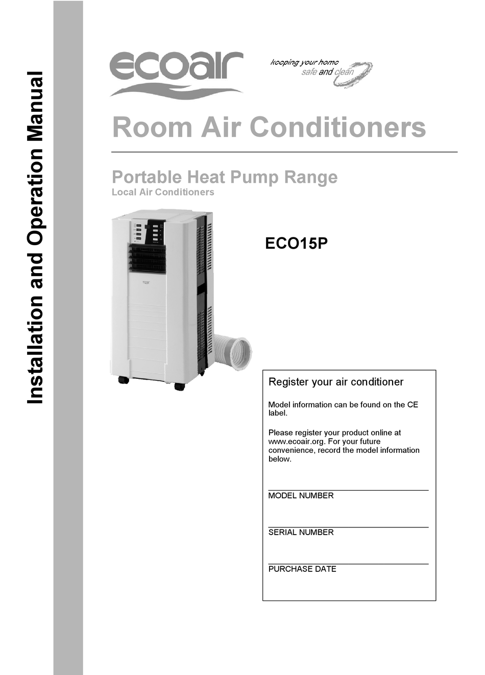 ECO AIR ECO15P INSTALLATION AND OPERATION MANUAL Pdf Download ManualsLib