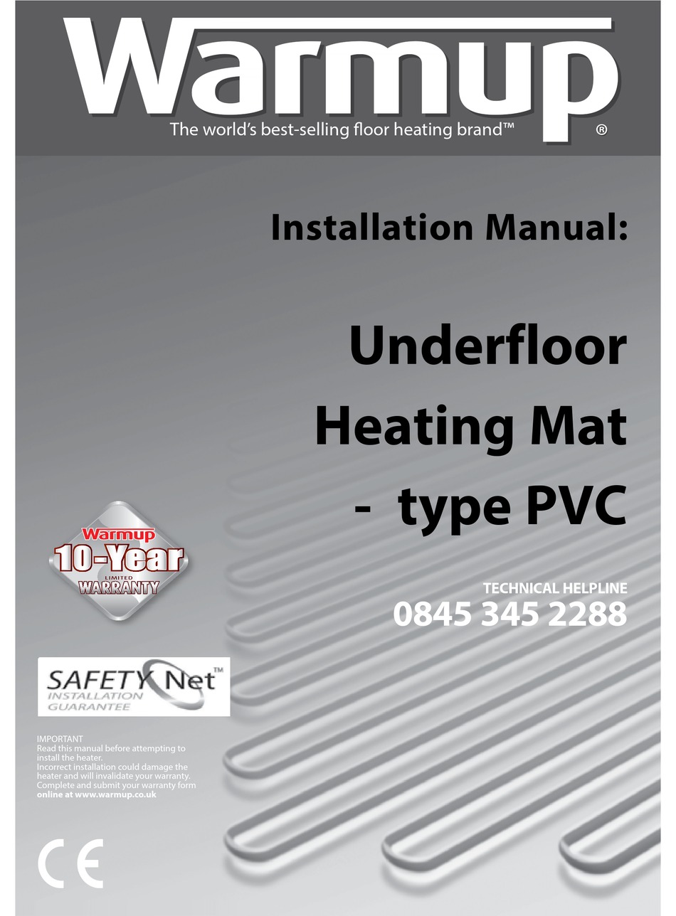 WARMUP PVC INSTALLATION INSTRUCTIONS MANUAL Pdf Download ManualsLib