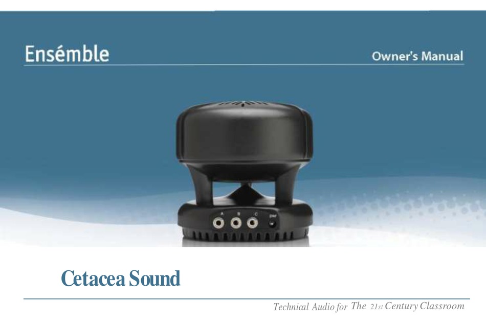 CETACEA SOUND ENSEMBLE OWNER