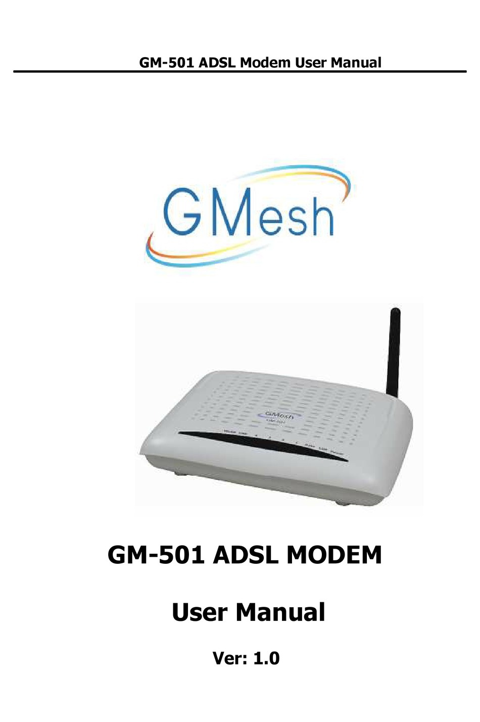 GMESH GM-501 USER MANUAL Pdf Download | ManualsLib