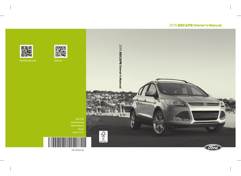 FORD ESCAPE OWNER'S MANUAL Pdf Download ManualsLib