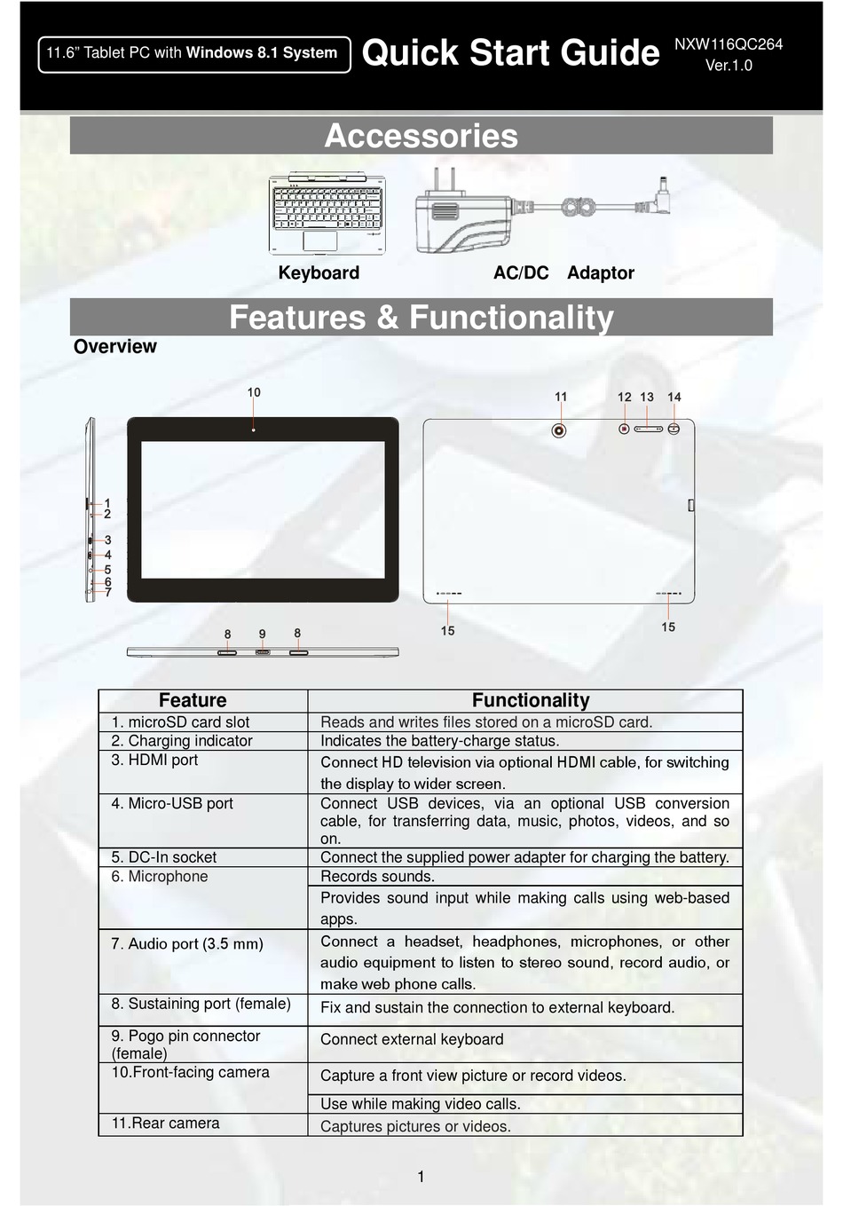 NEXTBOOK FLEXX NXW116QC264 QUICK START MANUAL Pdf Download | ManualsLib