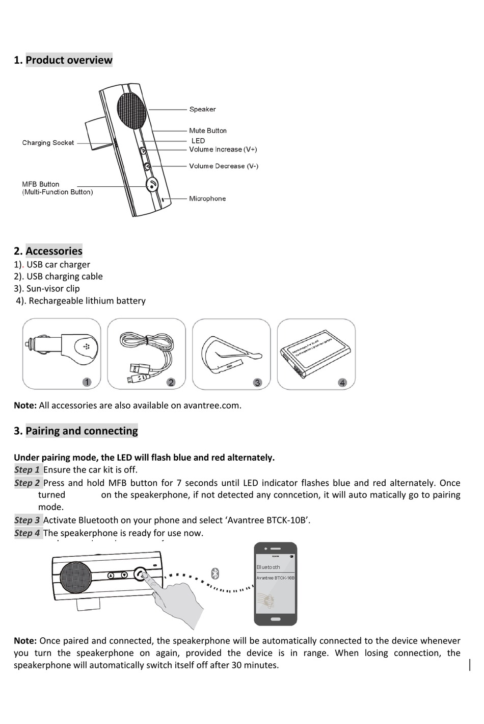 AVANTREE 10BP USER MANUAL Pdf Download | ManualsLib