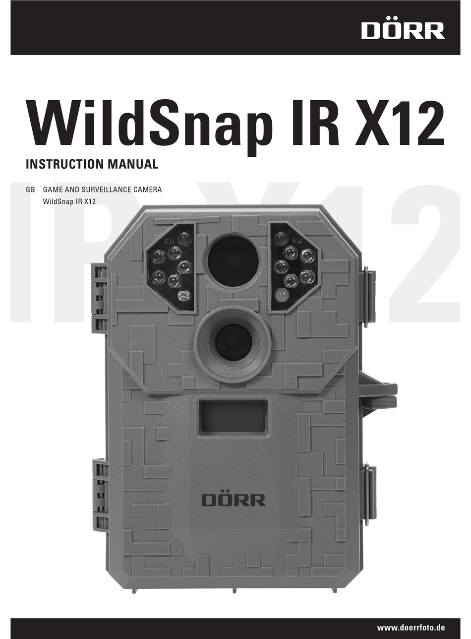 DORR WILDSNAP IR X12 INSTRUCTION MANUAL Pdf Download | ManualsLib