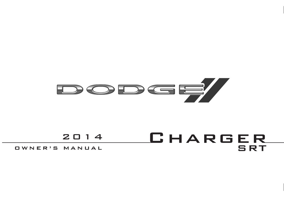 DODGE CHARGER SRT 2014 OWNER'S MANUAL Pdf Download ManualsLib